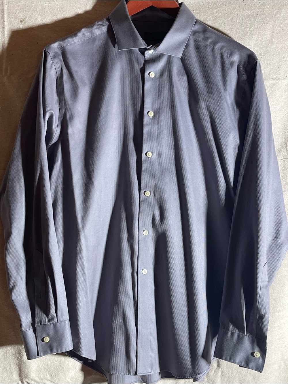 Calvin Klein Men's Light Slate Blue Dress Shirt
